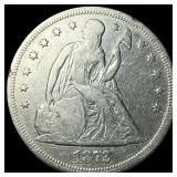 1872 Seated Liberty Silver Dollar CLOSELY  UNCIRC