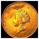 1854 Gold $1 Indian Princess Type 2  UNCIRCULATED