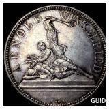 1861 Switzerland Silver 5 Francs CHOICE BU