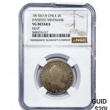 1813 Colonial Spain Silver 2 Reales NGC VG Details