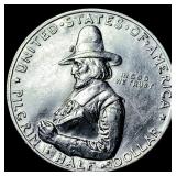 1920 Silver Pilgrim Half Dollar CLOSELY UNCIRCULAT