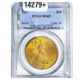 1927 $20 Gold Double Eagle PCGS MS65