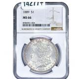 1889 Morgan Silver Dollar NGC MS66