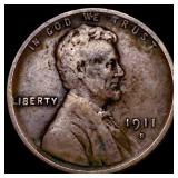 1911-S Lincoln Wheat Cent LIGHTLY CIRCULATED