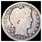 1897 Barber Quarter NICELY CIRCULATED
