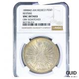 (1898) Mexico Silver Restrike Peso NGC UNC Details