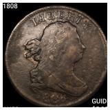 1808 Draped Bust Half Cent CLOSELY UNCIRCULATED