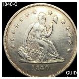 1840-O Seated Liberty Quarter CHOICE AU