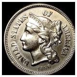 1866 Nickel Three-Cent Piece UNCIRCULATED
