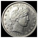 1900-O Silver Barber Half Dollar CLOSELY  UNCIRCU