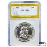 1954 Franklin Half Dollar PGA PR68