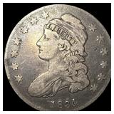 1834 Silver Capped Bust Half Dollar LIGHTLY  CIRC