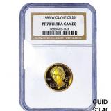 1988-W $5 Olympics NGC PF70 Ultra Cameo