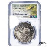 1855 SO Chile PESO Shipwreck Effect NGC