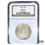 1944 Walking Liberty Half Dollar NGC MS65
