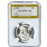 1949 Franklin Half Dollar PGA MS66+ FBL