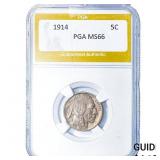1914 Buffalo Nickel PGA MS66