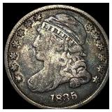1835 Capped Bust Dime NEARLY UNCIRCULATED
