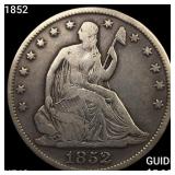 1852 Seated Liberty Half Dollar NEARLY UNCIRCULATE