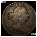 1803 Draped Bust Large Cent NEARLY UNCIRCULATED