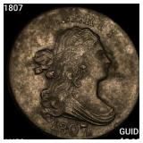 1807 Draped Bust Half Cent CLOSELY UNCIRCULATED