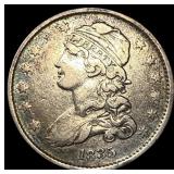 1835 Capped Bust Silver Quarter CLOSELY  UNCIRCUL