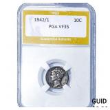 1942/1 Mercury Silver Dime PGA VF35