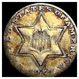 1857 Silver Three-Cent Piece CLOSELY UNCIRCULATED