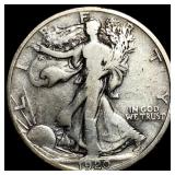 1920-D Silver Walking Liberty Half Dollar NEARLY U