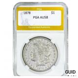 1878 Morgan Silver Dollar PGA AU58