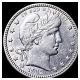 1912 Barber Silver Quarter NEARLY UNCIRCULATED