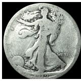 1919-D Walking Liberty Half Dollar LIGHTLY  CIRCU