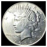 1934-S Silver Peace Dollar CLOSELY  UNCIRCULATED