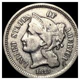 1873 Nickel Three-Cent Piece LIGHTLY CIRCULATED
