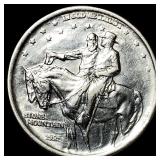 1925 Silver Stone Mountain Half Dollar CHOICE BU