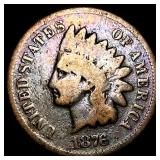 1876 Indian Head Cent LIGHTLY CIRCULATED