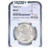 1898-O Morgan Silver Dollar NGC MS67