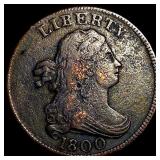 1800 Draped Bust Half Cent CLOSELY UNCIRCULATED
