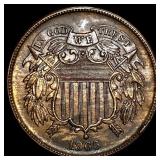1865 Copper Two-Cent Piece UNCIRCULATED