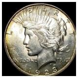 1923 Silver Peace Dollar CHOICE BU