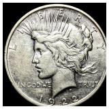 1922 Silver Peace Dollar LIGHTLY CIRCULATED