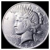 1934-S Silver Peace Dollar NEARLY UNCIRCULATED