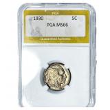 1930 Buffalo Nickel PGA MS66