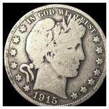 1915 Silver Barber Half Dollar NICELY  CIRCULATED