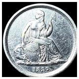 1837 Silver Seated Liberty Dime CHOICE AU