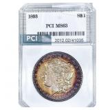 1893 Morgan Silver Dollar PCI MS63