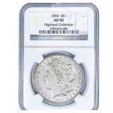 1897 Morgan Silver Dollar NGC AU50