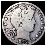 1915 Barber Half Dollar NICELY CIRCULATED