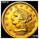 1859-D $2.50 Gold Quarter Eagle UNCIRCULATED