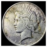 1925-S Silver Peace Dollar NEARLY UNCIRCULATED